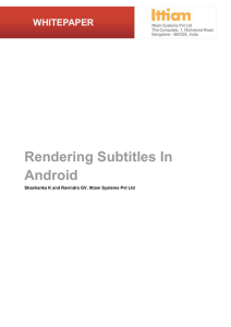 Rendering Subtitles In Android