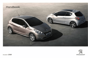 Peugeot 208 Car Handbook | Vehicle Information