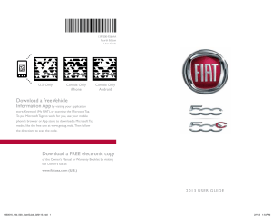 2013 FIAT 500/500C User`s Guide