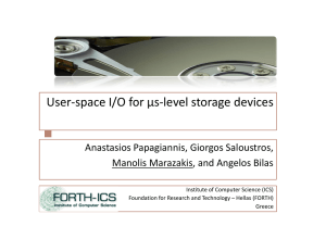 User-space I/O for μs-level storage devices