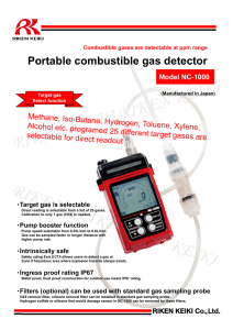 Portable combustible gas detector