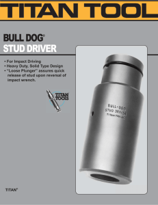 BULL DOG STUD DRIVER