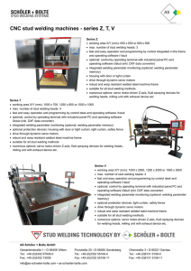 CNC stud welding machines