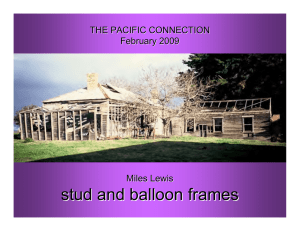 stud and balloon frames