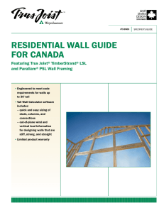 Residential Wall Guide For Canada