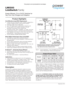 LNK500GN Datasheet - Mouser Electronics