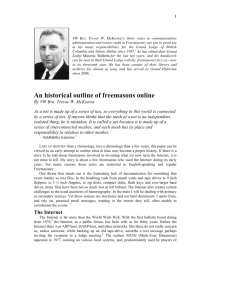 An historical outline of freemasons online
