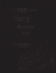 Army and Navy Review 1915 Panama-California Edition