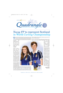 Young FP to represent Scotland in World Curling Championship