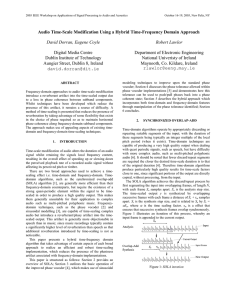 Audio Time-Scale Modification Using a Hybrid Time-Frequency