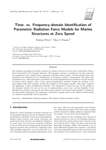Time- vs. Frequency-domain Identification of Parametric Radiation