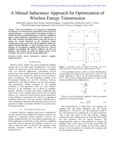 A Mutual Inductance - The University of Texas at Arlington