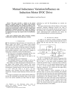 Mutual Inductance Variation Influence on Induction Motor IFOC Drive