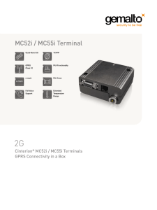 MC52i / MC55i Terminal - GS