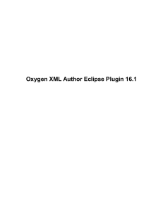 Oxygen XML Author Eclipse Plugin 16.1