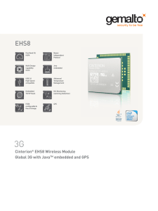 Cinterion® EHS8 Wireless Module Global 3G with JavaTM