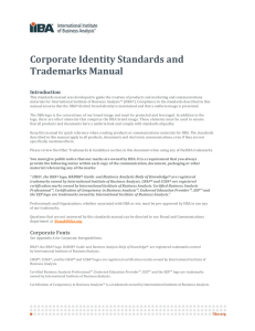 Corporate Identity Standards and Trademarks Manual