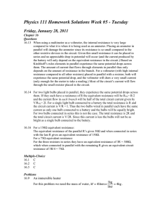 Physics 111 Homework Solutions Week #5