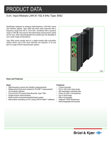 Product Data: 3-ch. Input Module LAN