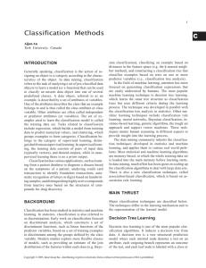 C Classification Methods