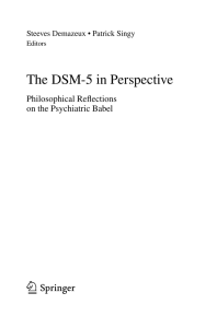 The DSM-5 in Perspective - IHPST