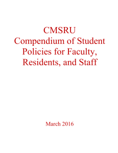 Compendium of Student Policies