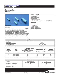 Supercapacitors