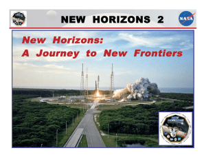 New Horizons: A Journey to New Frontiers