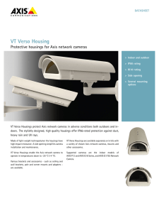 VT Verso Housing - Axis Communications