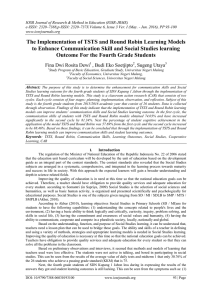 The Implementation of TSTS and Round Robin Learning Models to