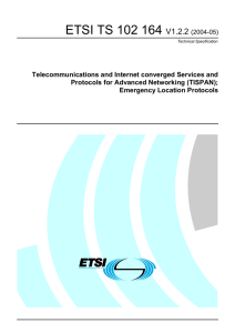 TS 102 164 - V1.2.2 - Telecommunications and Internet converged