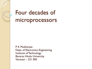 Four decades of microprocessors