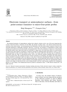 Electronic transport at semiconductor