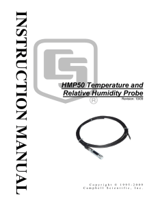 HMP50 Temperature and Relative Humidity Probe