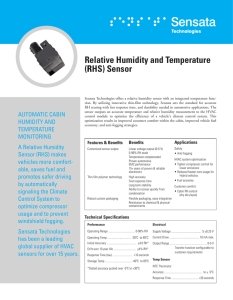 Relative Humidity and Temperature (RHS) Sensor