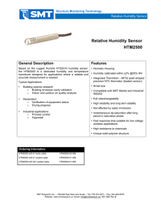 Relative Humidity Sensor HTM2500