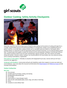 Outdoor Cooking: Safety Activity Checkpoints