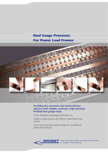 Dual Gauge Processes For Power Lead Frames
