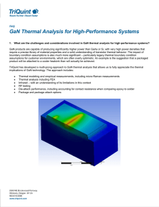 GaN Thermal Analysis for High-Performance Systems