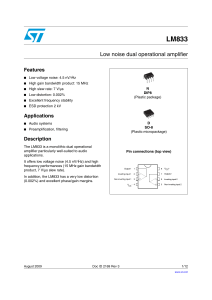 LM833 - STMicroelectronics