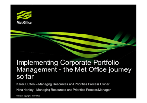 Implementing Corporate Portfolio Management