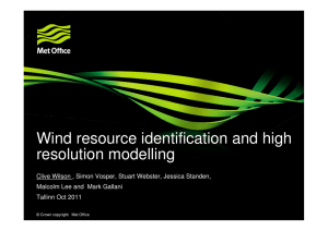Wind resource identification and verification - c