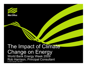 The Impact of Climate Change on Energy