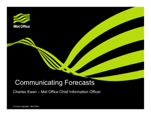 Communicating Forecasts