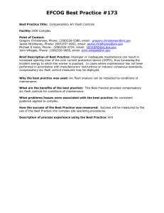 Compensatory Arc Flash Controls