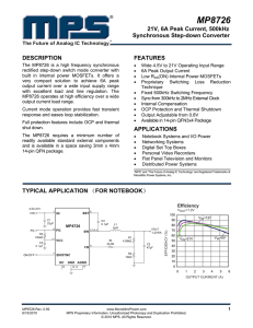 MP8726 - Monolithic Power System