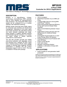 MP2935 - Monolithic Power System