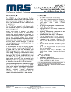 MP2637 - Monolithic Power System