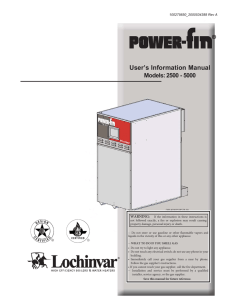 PB 2500 - 5000 User Manual