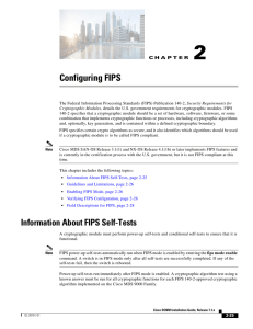 Configuring FIPS
